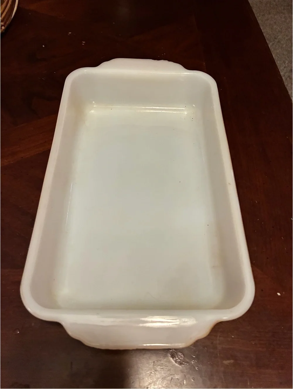 Vintage Fire-King Anchor Hocking Milk Glass 1.5 Qt Baking Dish #410 Made in USA
